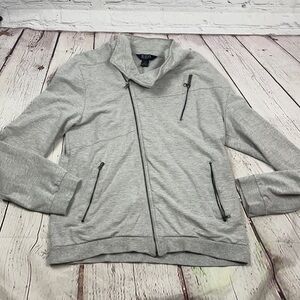 Mg Black Label gray sweatshirt zipper motto jacket XL